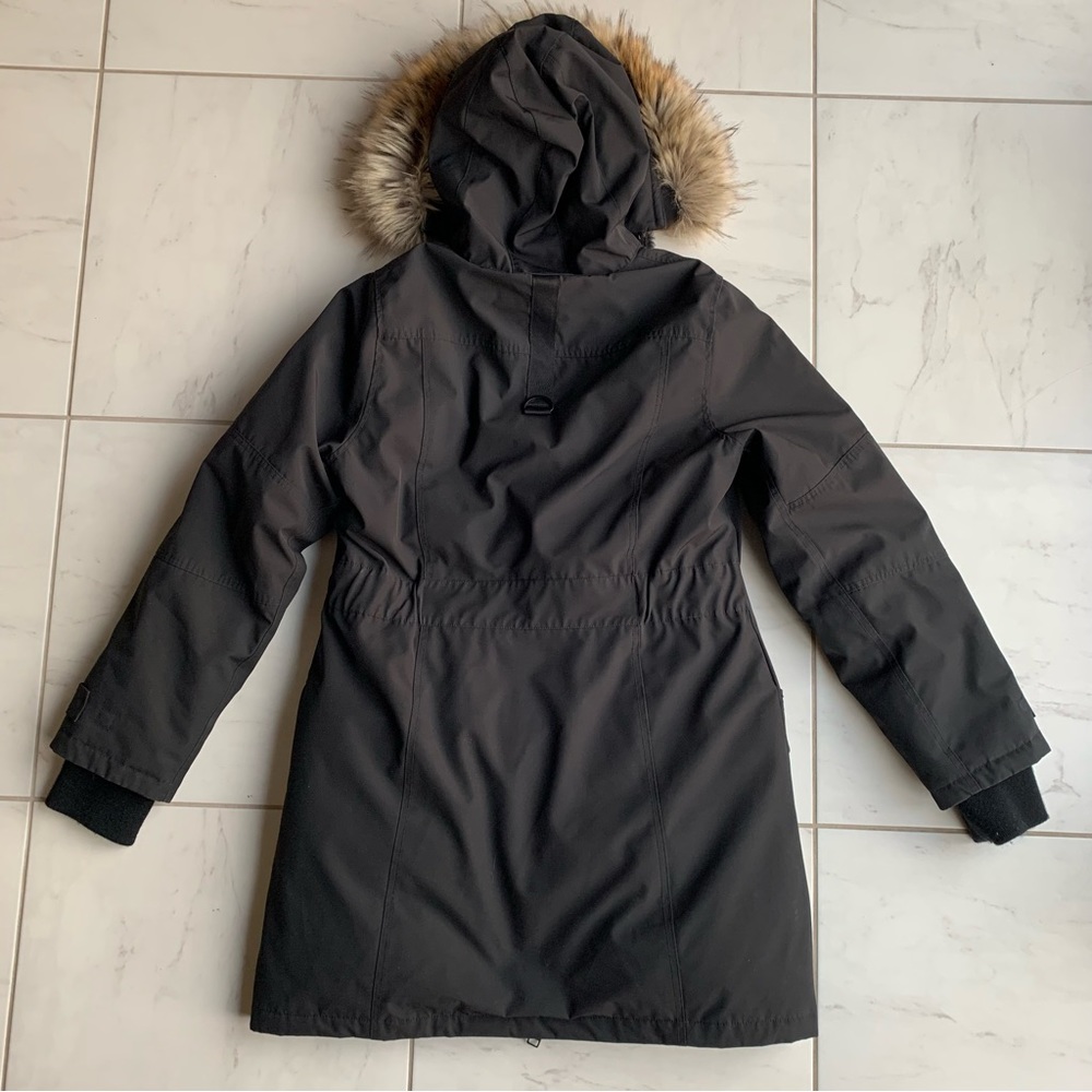 Aritzia Black Ski Parka with Faux Fur Trim - Picture 3 of 8